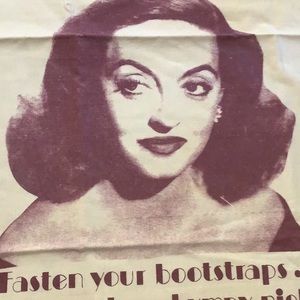 Vintage Bette Davis pillow case cover